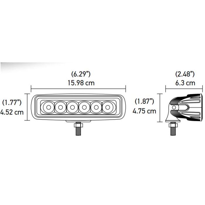 Midas Hella Value Fit Mini LED Light Bar Spot Light