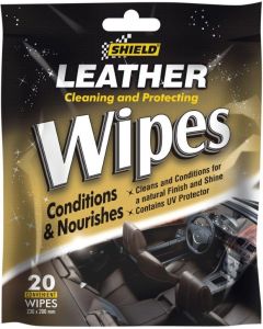 Shield 20 Pack Leather Wipes 