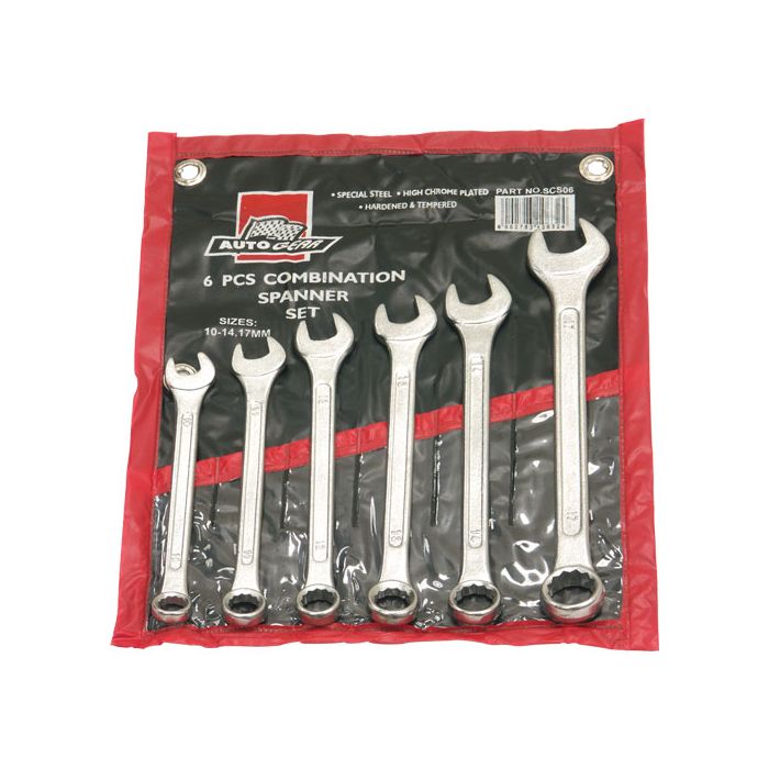 Midas Autogear 6 Piece Combination Spanner Set