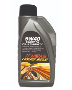 Midas-Liquid-Gold Fully-Synthetic Engine Oil 5W40 1 Litre