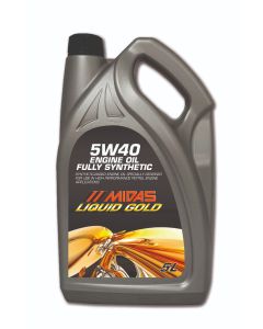 Midas-Liquid-Gold Fully-Synthetic Engine Oil 5W40 5 Litre