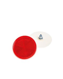 Autogear Red Reflector Round Bolt On