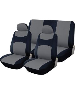 Autogear 6 Piece Promo Seat Cover Set Black / Grey