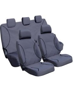 CUSTOM DNA 11 Piece Ford Ranger Dual Cab Seat Cover Set Grey