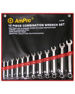 Ampro  12 Piece Combination Spanner Set 6mm-19mm