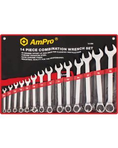 Ampro  14 Piece Combination Spanner Set 10mm-32mm