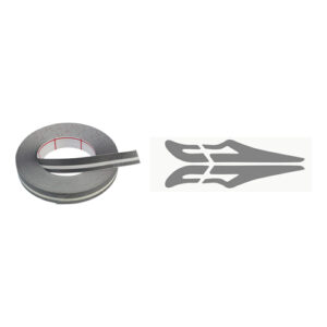 Autogear Twinstripe 6 x 3mm 10m Silver
