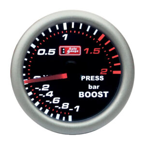 Autogear 52mm Smoke Mechanical Boost Gauge