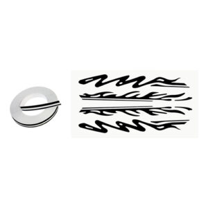 Autogear Twinstripe Black 8mm x 9.75m Double 1.5 x 3m