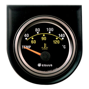 EQUUS 52mm Electrical Water Temprature Gauge (100-280℉ / 40-140℃) 90° Sweep