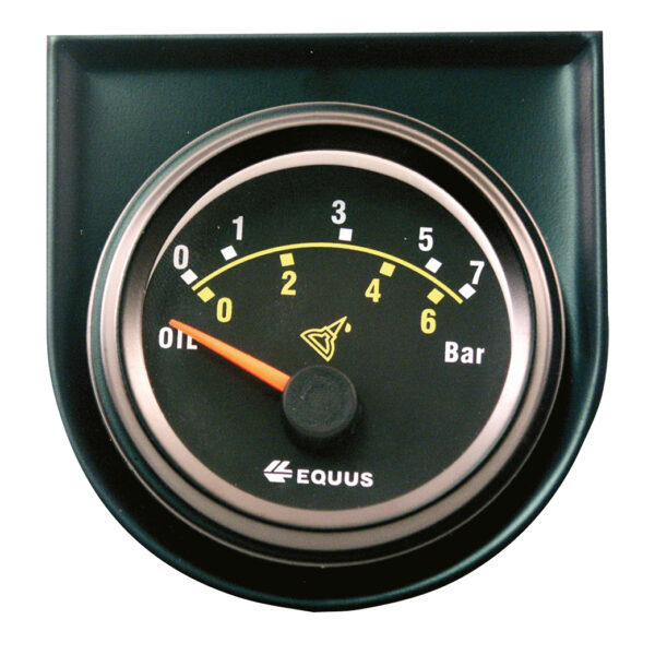 EQUUS 52mm Electrical Oil Pressre Gauge (0-100 PSI / 0-7 BAR) 90° Sweep