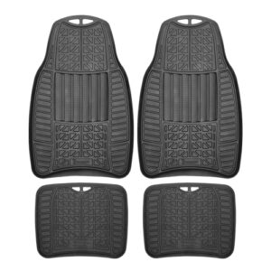 4Piece Black Rubber Michelin Mat Set