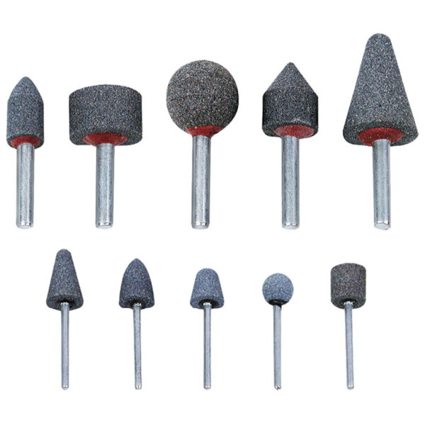 Ampro 10 Piece Mounted Air Grinding Stone Set