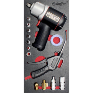 Ampro 14 Piece 1/2" Drive Air Wrench and Air Access Set FT