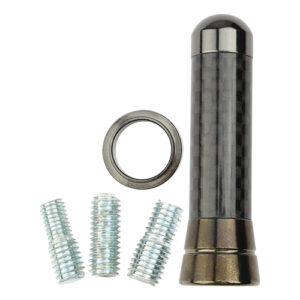 Autogear - X Carbon Fibre Antenna 5cm Nickle Black