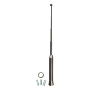 Autogear - X Carbon Fibre Antenna 8 - 21cm Nickle Black