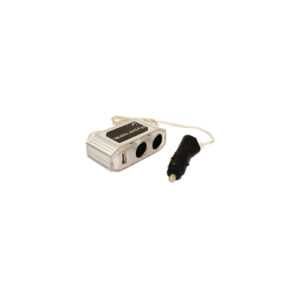 Autogear - X Dual Cigarette Plug Socket and 1 USB Port 12V