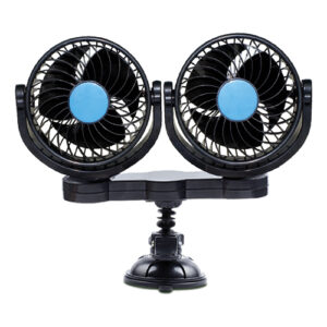 Autogear 12V Adjustable Speed Double Head Fan