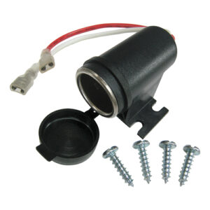 Autogear Cigarette Lighter Socket with Cover and 12V 15AMP Wire