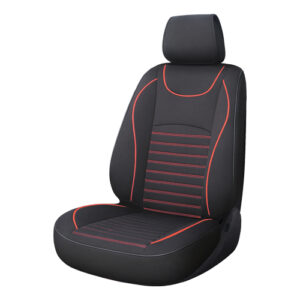 Autogear 1 Piece Seat Cushion Black / Blue Piping