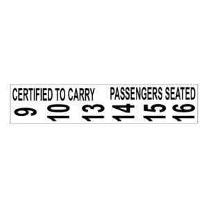 Autogear Certified to Carry Sticker 500 x 35mm