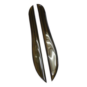 Autogear 2 Piece Curved Carbon Finish Door Guards