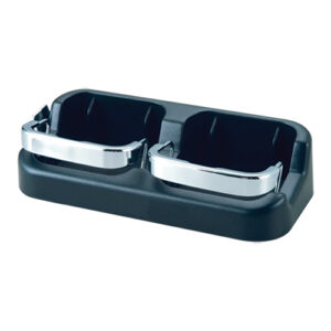 Autogear Drink Holder Black / Silver Dual