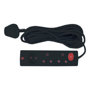 Electricmate 3 Way Multiplug 3m Lead and Overload Protection