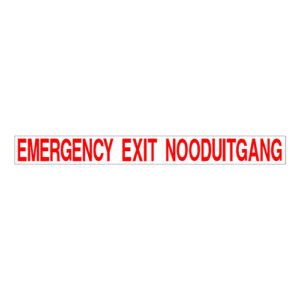 Autogear Emergency Exit Red Sticker 590mm x 50m