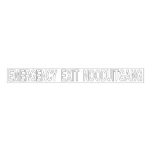 Autogear Emergency Exit White Sticker 590mm x 50m