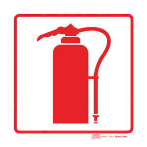 Safequip Fire Extinguisher Sign 190 x 190mm