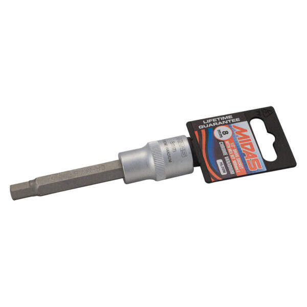 MidasPro 8mm Hex Bit Socket Bit 100mm Long
