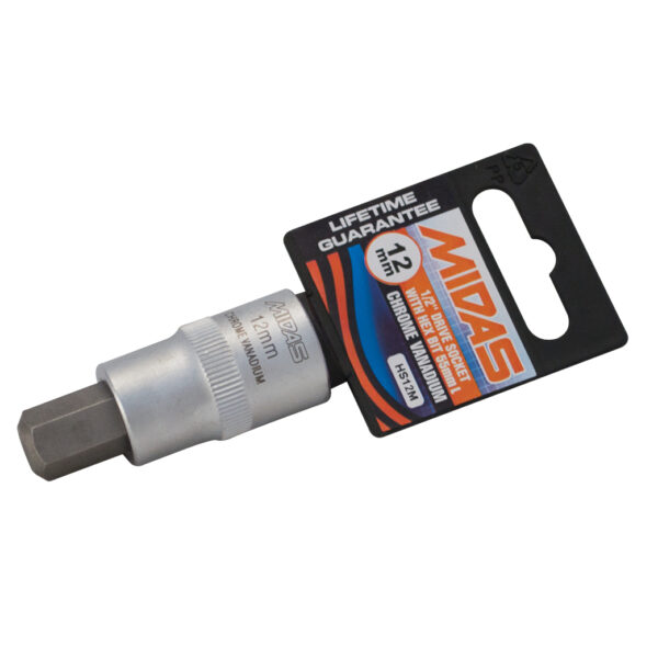 MidasPro 12mm Hex Bit Socket Bit 55mm Long