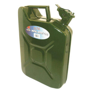 Autogear 10L Green Metal Jerry Can