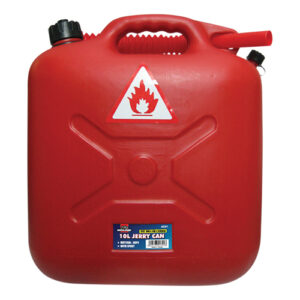 Autogear 10L Red Plastic Jerry Can - Petrol