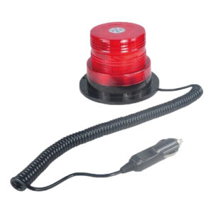 Autogear 12 / 24V Magnetic Red Stobe Light - 2 Flash
