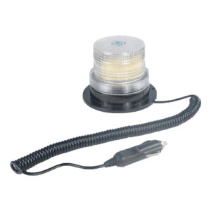 Autogear 12 / 24V Magnetic Clear Stobe Light - 4 Flash