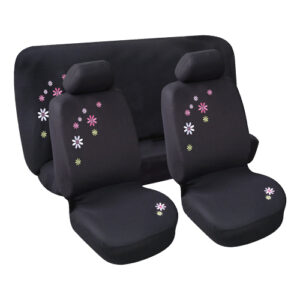 Autogear 6 Piece Floral Butterfly Seat Cover Set