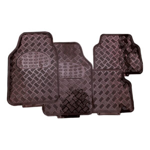 Autogear 4 Piece Aluminium Carbon Mat Set