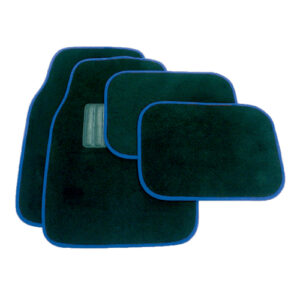 Autogear 4 Piece Blue Trim Carpet Mat Set