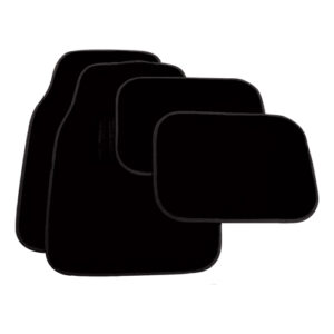 Autogear 4 Piece Black Trim Carpet Mat Set