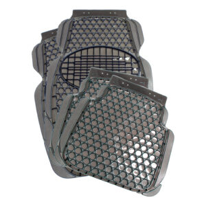 Autogear 4 Piece Transparent Black Mat Set