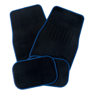 Autogear 4 Piece Blue Carpet Mat Set
