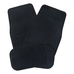 Autogear 4 Piece Black Carpet Mat Set