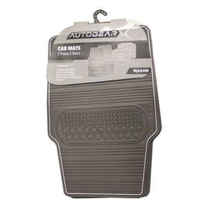 4Pc Grey Rubber Mat Set