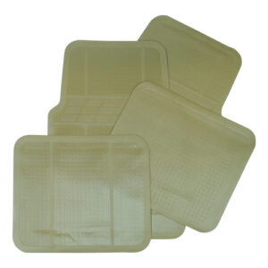 Autogear 4 Piece Tan PVC Mat Set
