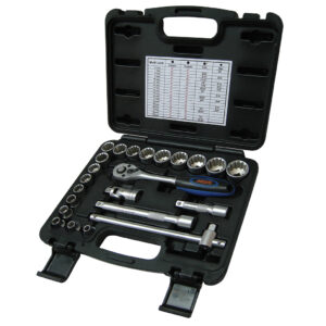 MidasPro 23 Piece 3/8" Drive Socket Set Multi Lock