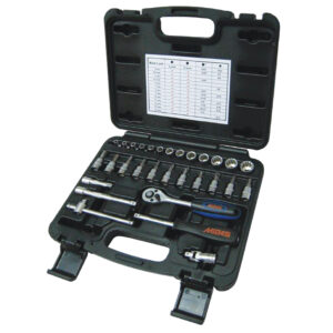 MidasPro 30 Piece 1/4" Drive Socket Set Multi Lock