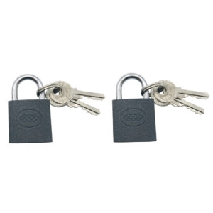 Autogear Pad Lock Steel 25mm 2 Piece