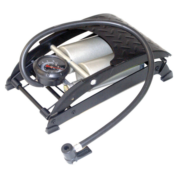 Autogear Double Foot Pump with Gauge Premium